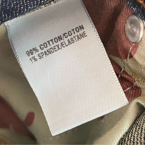 Lucky Brand low mid rise dark wash straight Y2K jeans 32” long inseam  -2/26 - Picture 10 of 13